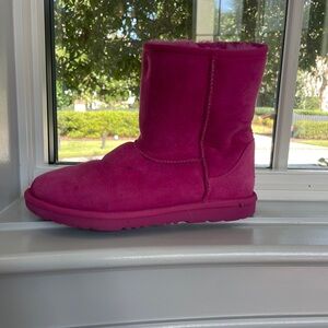 UGG Fuchsia Suede Boots